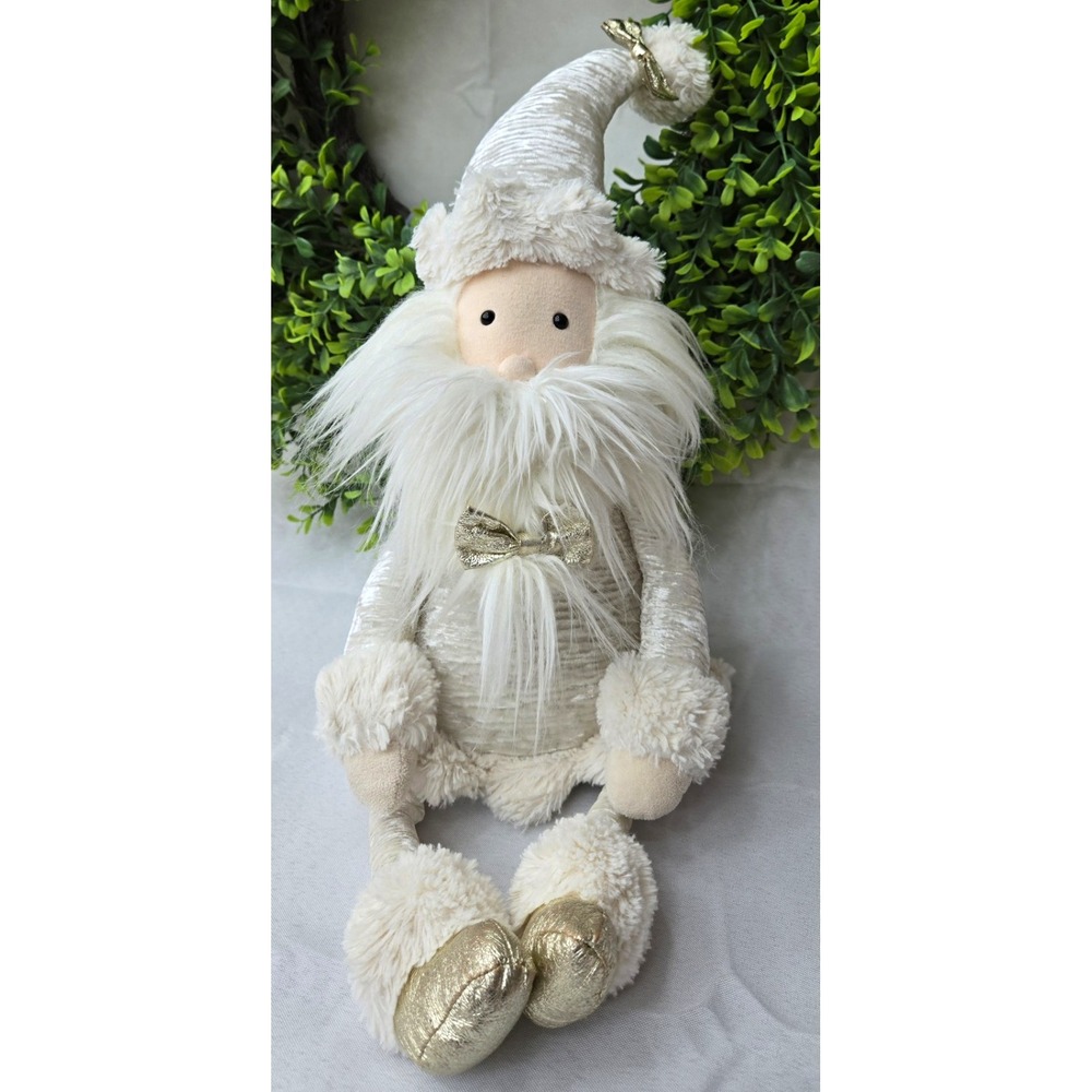Jellycat Shimmer Santa Large 21" Gold Metallic Christmas Plush Retired Rare HTF
